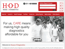 Tablet Screenshot of houseofdiagnostics.com